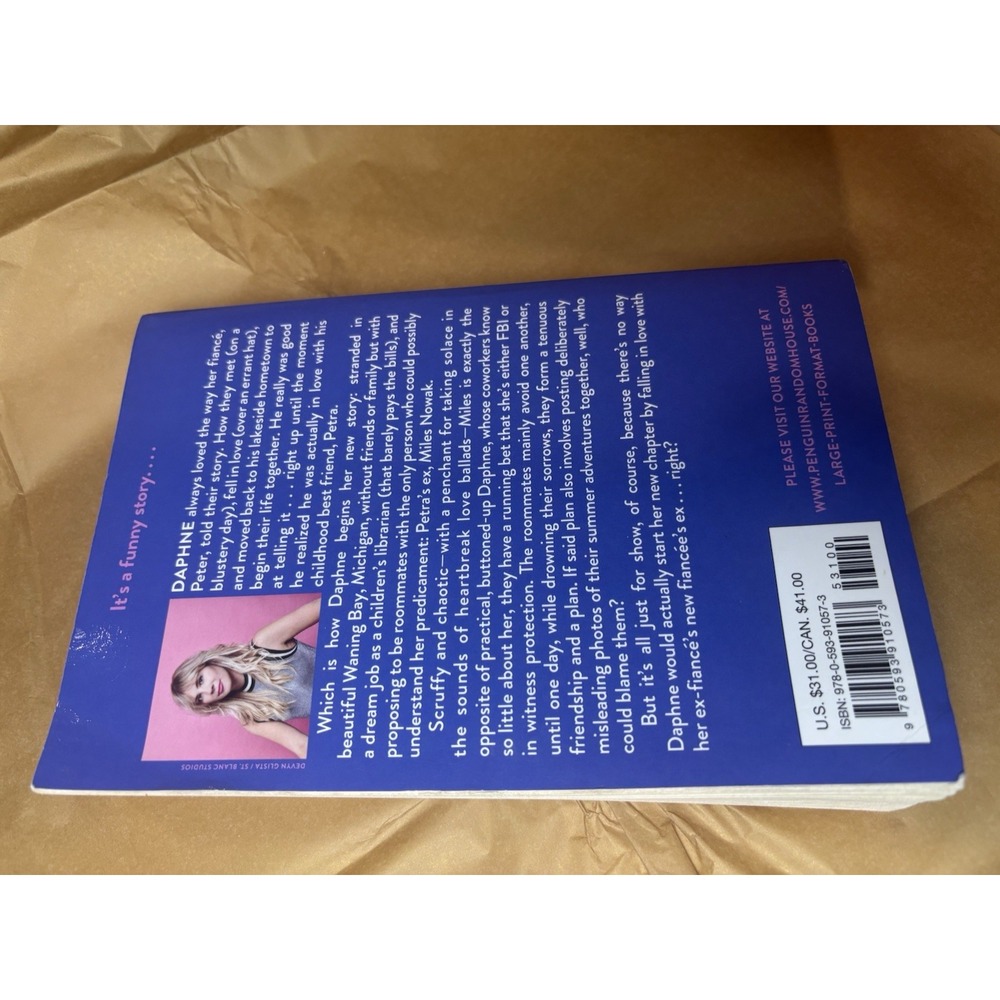 Emily Henry Funny Story Hardcover Novel Large Print Large Type Edition - Picture 4 of 8